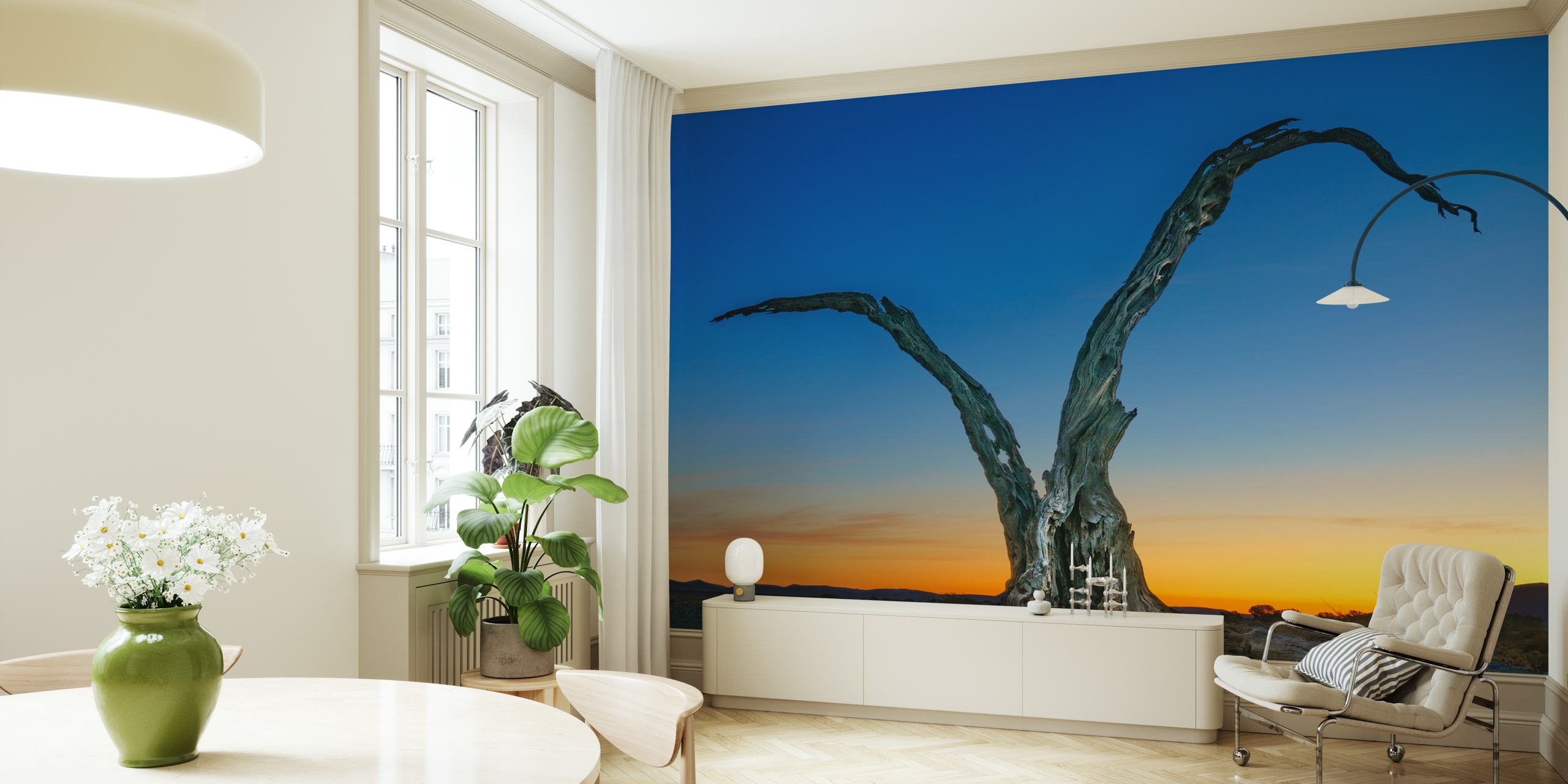 Under African Skies wallpaper in a room